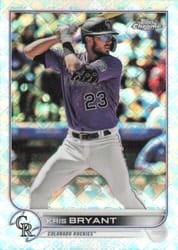 2022 Topps Chrome Logofractor Edition Base Set Kris Bryant #95 card
