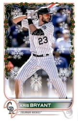 2022 Topps Holiday Base Set Kris Bryant #HW169b card
