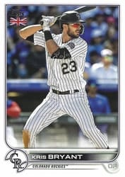2022 Topps UK Edition Base Set Kris Bryant #101 card