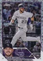 2023 Topps Chrome Logofractor Edition Base Set Kris Bryant #80 card