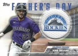 2023 Topps Father's Day Commemorative Team Patches Kris Bryant #FD-KB card