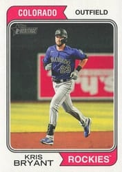 2023 Topps Heritage Base Set Kris Bryant #12 card