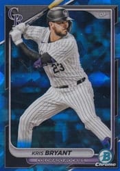 2024 Bowman Chrome Sapphire Edition Base Set Kris Bryant #90 card