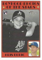 2021 Topps Heritage Base Set Kris Bubic #268 card