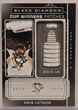 2022-23 Upper Deck Black Diamond Cup Winners Patches Kris Letang #CW-KL card