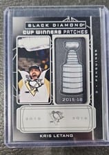 2022 Upper Deck Black Diamond Cup Winners Patches Kris Letang #CW-KL card