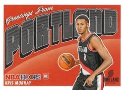 2023-24 Hoops Rookie Greetings Kris Murray #5 card
