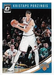 2018-19 Donruss Optic Base Set Kristaps Porzingis #87 card