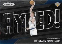 2018-19 Panini Prizm Get Hyped! Kristaps Porzingis #3 card