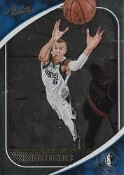 2020-21 Panini Absolute Memorabilia Base Set Kristaps Porzingis #21 card