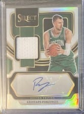 2023-24 Panini Select Autographed Memorabilia Kristaps Porzingis #AM-POR card