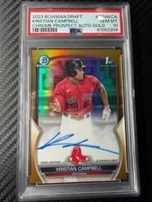 2023 Bowman Draft Chrome Prospect Autographs Kristian Campbell #CDA-KCA card