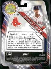 2024 Bowman Draft Bowman In Action Kristian Campbell #BIA-13 card