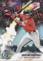 2025 Bowman Chrome Adios Kristian Campbell #AD-8 card