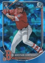 2025 Bowman Chrome Sapphire Edition Base Set Kristian Campbell #58 card