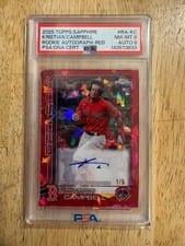 2025 Topps Chrome Sapphire Rookie Autographs Sapphire Kristian Campbell #RA-KC card