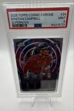 2025 Topps Cosmic Chrome Supernova Kristian Campbell #S-24 card