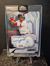 2026 Topps Chrome Black Ivory Autographs Kristian Campbell #IVA-KC card