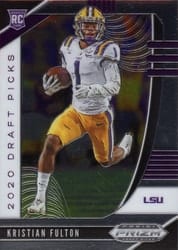 2020 Panini Prizm Draft Picks Base Set Kristian Fulton #158 card