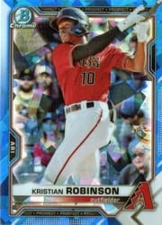 2021 Bowman Sapphire Edition Base Set Kristian Robinson #BCP-136 card