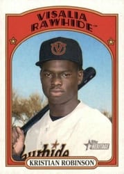 2021 Topps Heritage Minor League Base Set Kristian Robinson #129 card