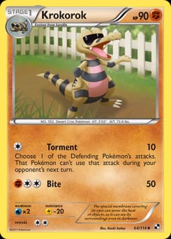 Black & White Krokorok #64 card