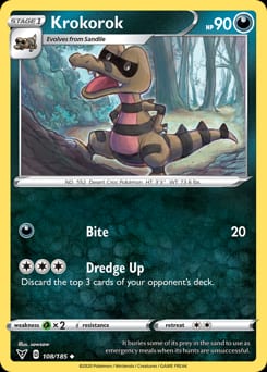 Vivid Voltage Krokorok #108 card