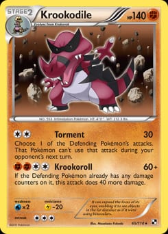 Black & White Krookodile #65 card