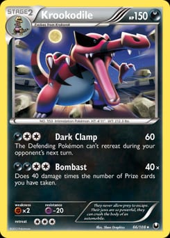 2012 Dark Explorers Krookodile #66 card