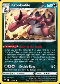 2022 Silver Tempest Krookodile #113 card