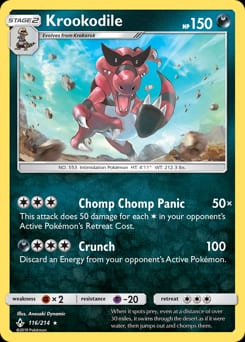 2019 Unbroken Bonds Krookodile #116 card