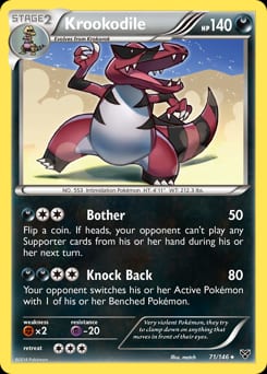 2014 XY Krookodile #71 card