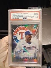 2022 Bowman Draft Heir Apparent Autographs Kumar Rocker #HA-3 card