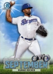 2023 Bowman Sights on September Kumar Rocker #SOS-2 card
