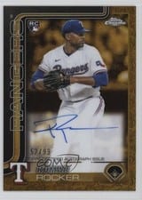 Kumar Rocker 2025 Topps Gilded Collection Chrome Gold Autographs card