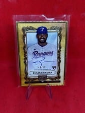 2025 Topps Gilded Collection Topps Gallery of Gold Autographs Kumar Rocker #GOG-KR card
