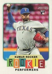 2025 Topps Heritage Rookie Performers Kumar Rocker #RP-13 card