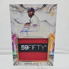 2025 Topps Inception Inception Autograph Jumbo Relic Hat Kumar Rocker #IAJH-KR card