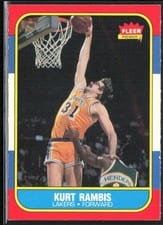 1986 Fleer Kurt Rambis #89 card