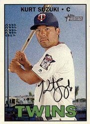 2016 Topps Heritage Base Set Kurt Suzuki #627 card