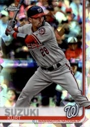 2019 Topps Chrome Sapphire Edition Base Set Kurt Suzuki #654 card