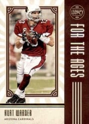 2020 Panini Legacy For the Ages Kurt Warner #FTA-KW card