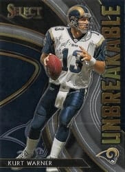 2020 Panini Select Unbreakable Kurt Warner #U11 card