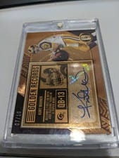 2022 Panini Gold Standard Golden Records Signatures Kurt Warner #GRS-KWA card