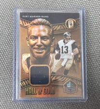 2022 Panini Gold Standard Hall of Gold Threads Kurt Warner #HOG-KWA card