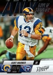 2022 Panini Prestige Any Given Sunday Kurt Warner #7 card