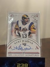 2025 Panini National Treasures NFL Greatest Signatures Kurt Warner #12 card