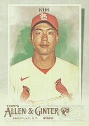 2020 Topps Allen & Ginter Base Set Kwang-Hyun Kim #158 card