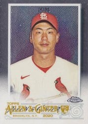 2020 Topps Allen & Ginter Chrome Base Set Kwang-Hyun Kim #158 card