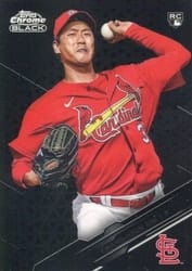 2020 Topps Chrome Black Base Set Kwang-Hyun Kim #55 card